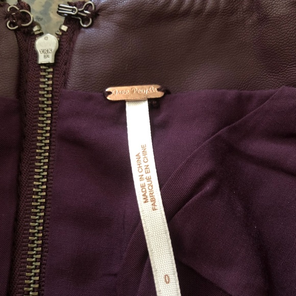 Free People Vegan Leather Mini Skirt - Picture 4 of 4